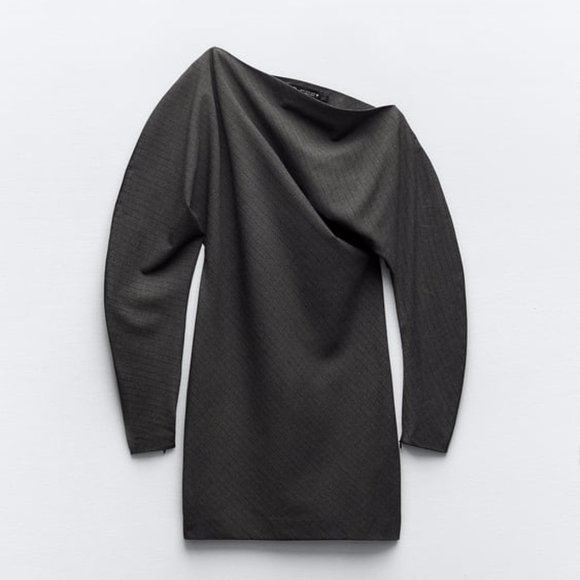 ZARA PINSTRIPE DRESS - Picture 3 of 8